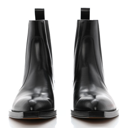 Bottega Veneta Osaka Shine Calfskin Mens Chisel Boots 42.5 Black 2 of 7