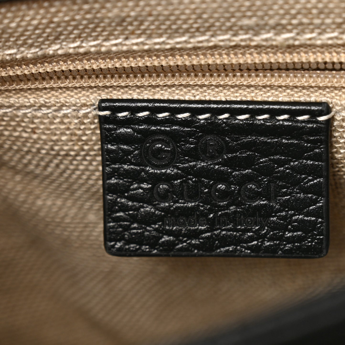 Dollar Calfskin Interlocking G Crossbody Bag Black