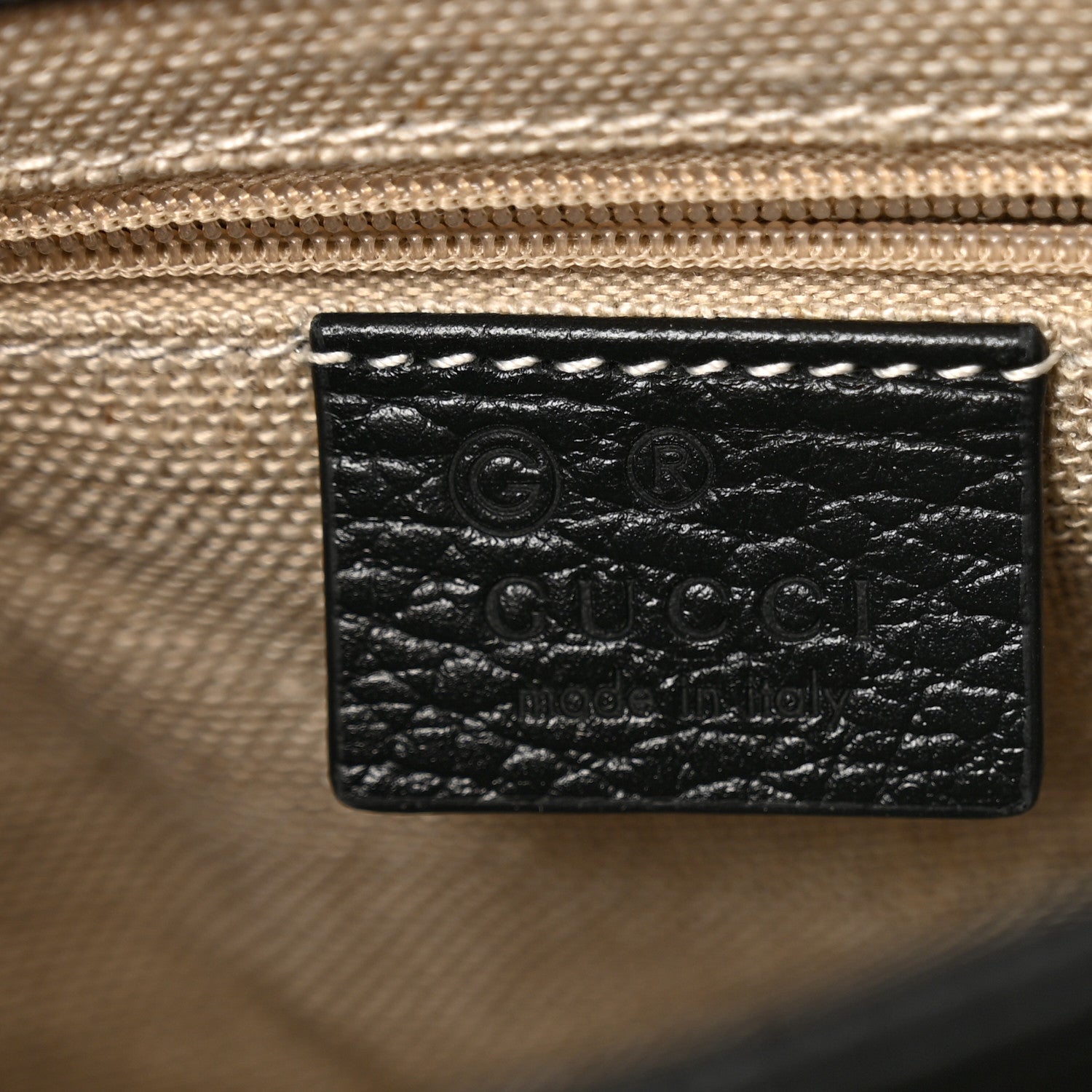 Gucci Dollar Calfskin Interlocking G Crossbody Bag Black 7 of 15