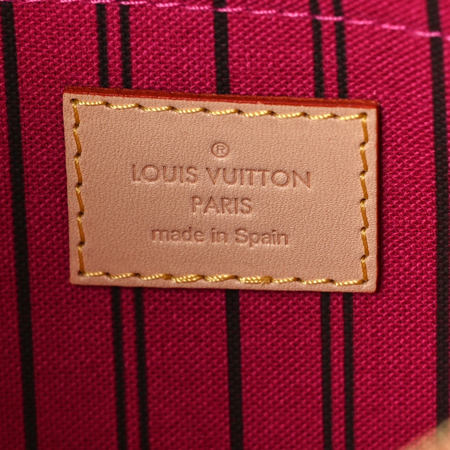 Louis Vuitton Monogram Neverfull MM GM Pochette Pivoine 6 of 8