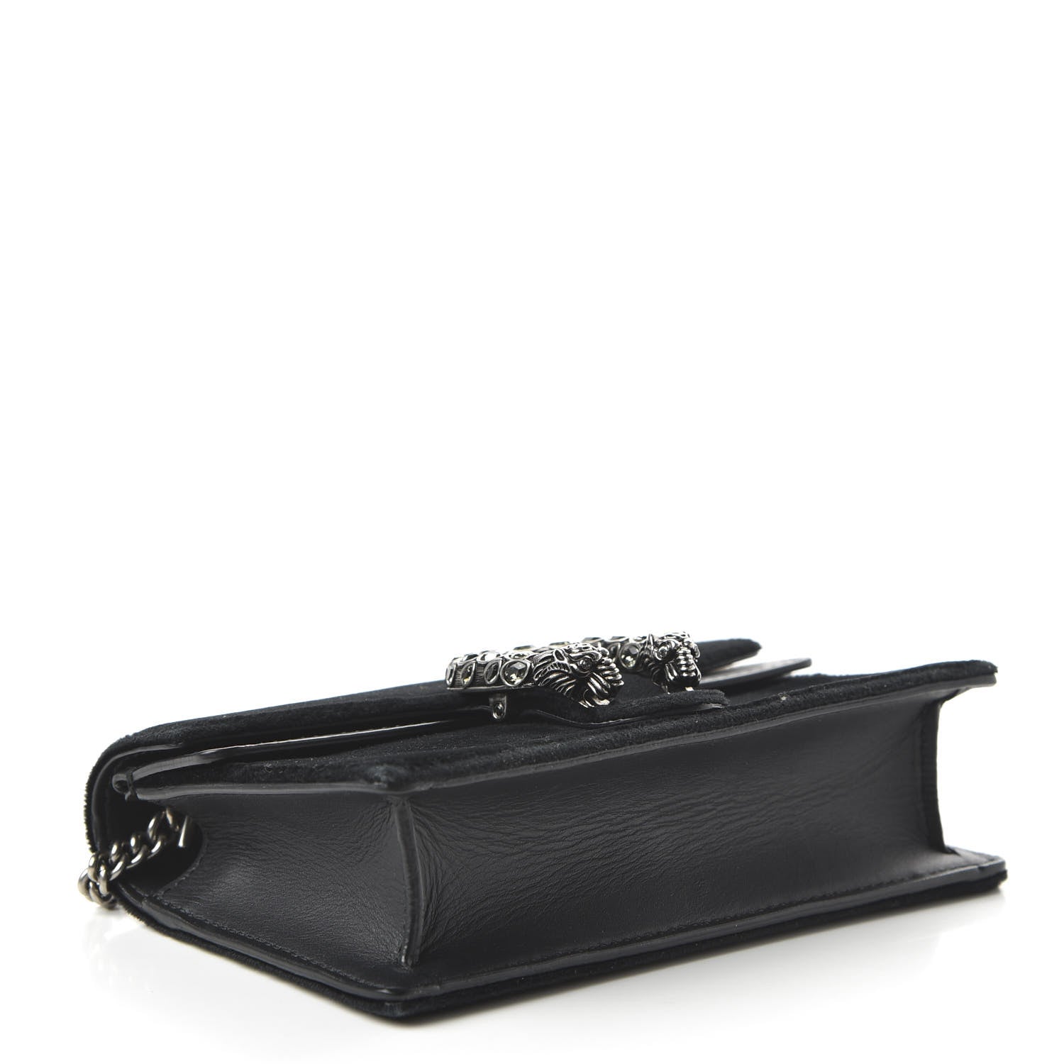 Gucci Velvet Super Mini Dionysus Shoulder Bag Black 4 of 9