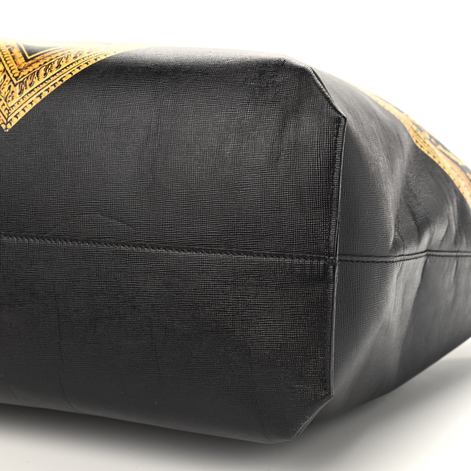 Versace Barocco Printed Tote Black Gold 8 of 9