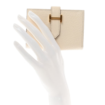 Hermes Chevre Mysore Mini Bearn Wallet Nata 2 of 8