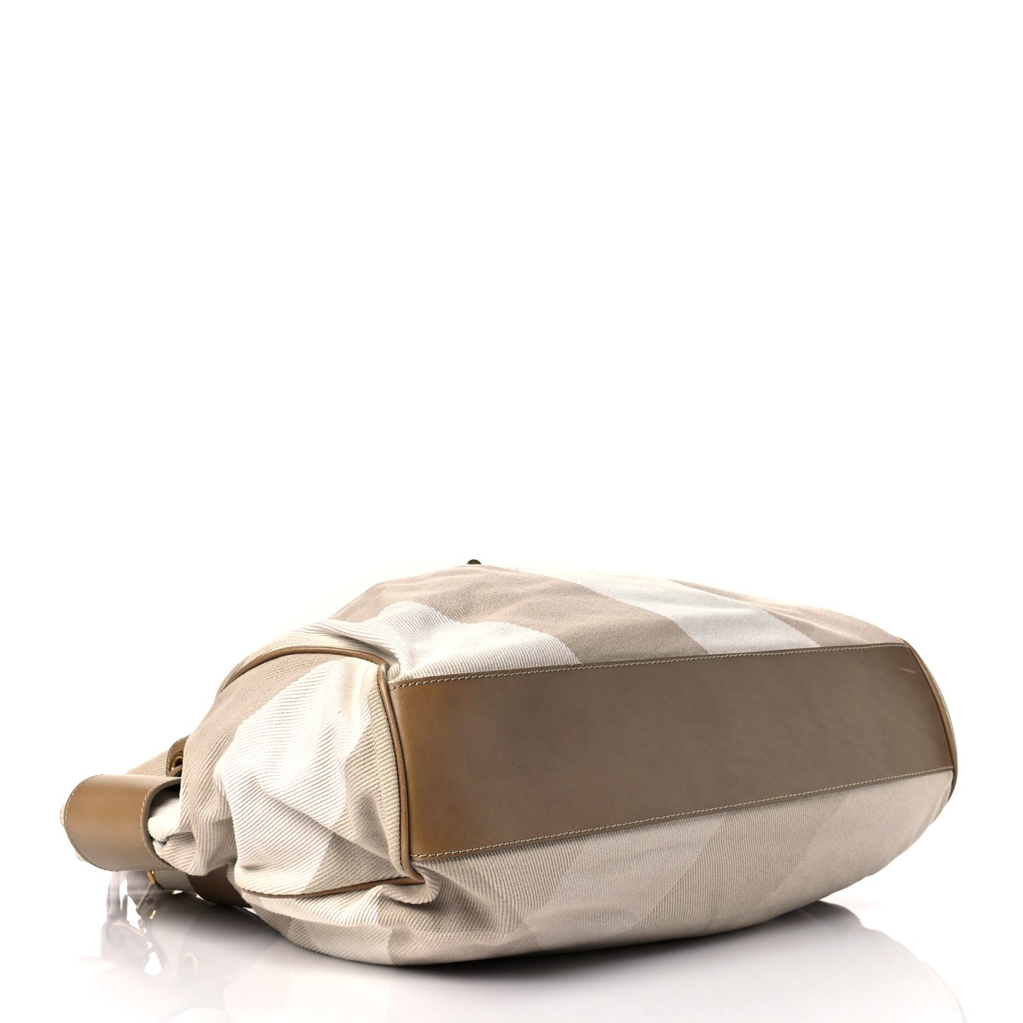 Canvas Mega Nova Check Large Warrior Tote Beige