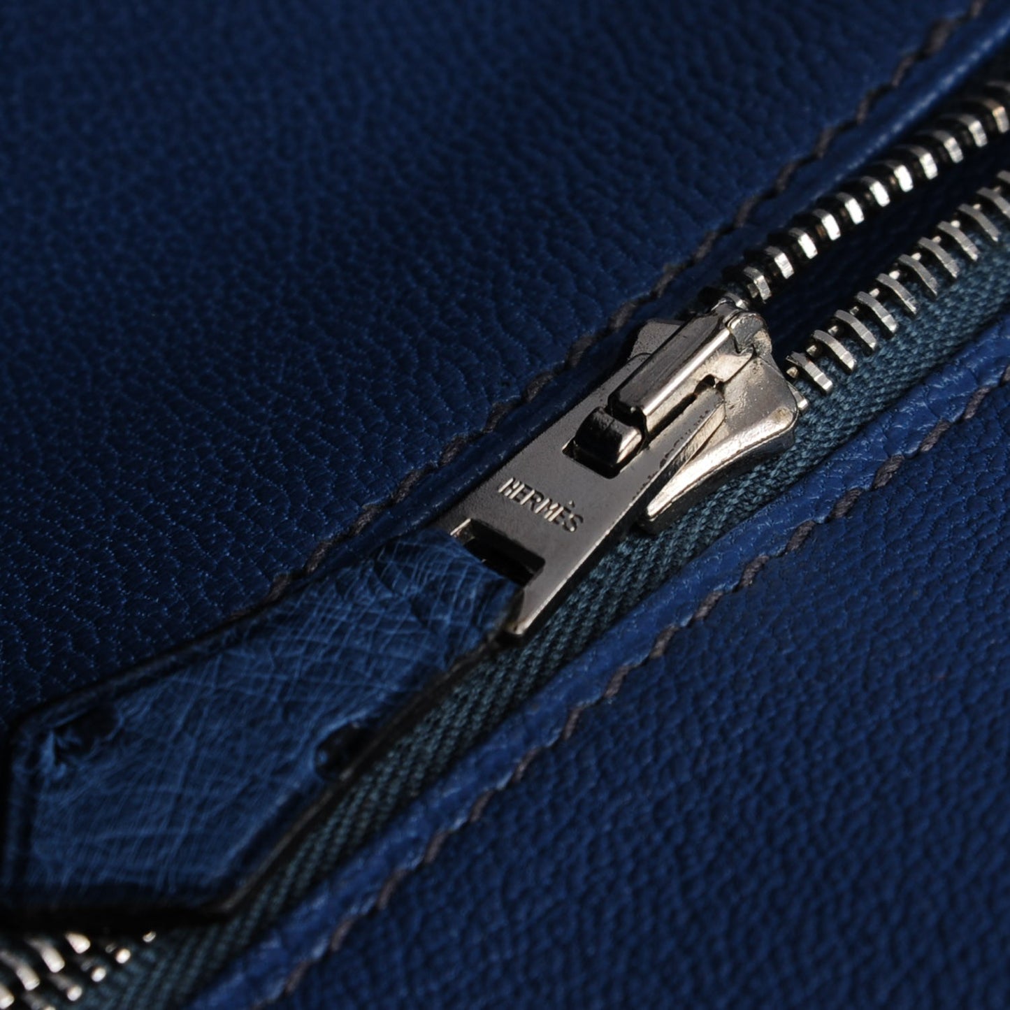 Ostrich Birkin 35 Bleu Roi