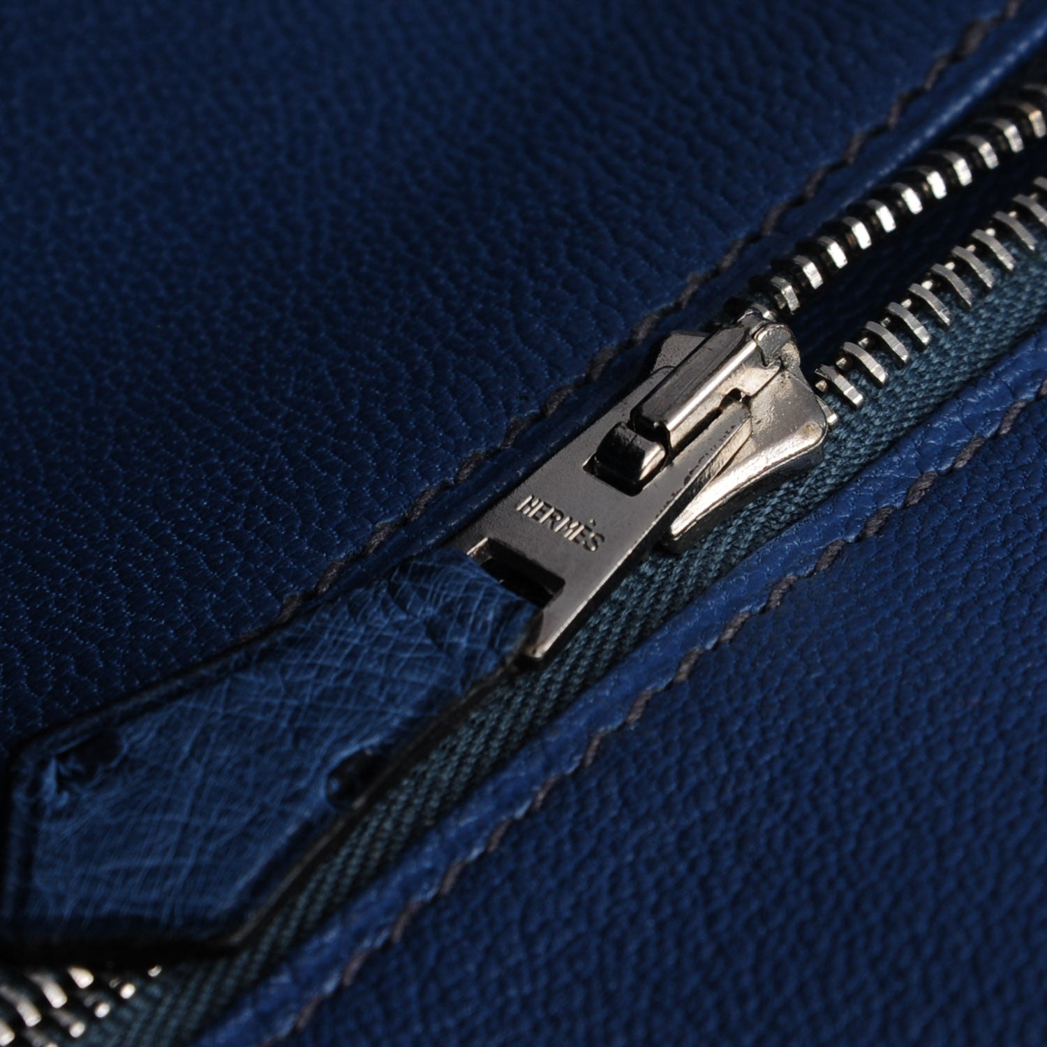 Hermes Ostrich Birkin 35 Bleu Roi 9 of 27