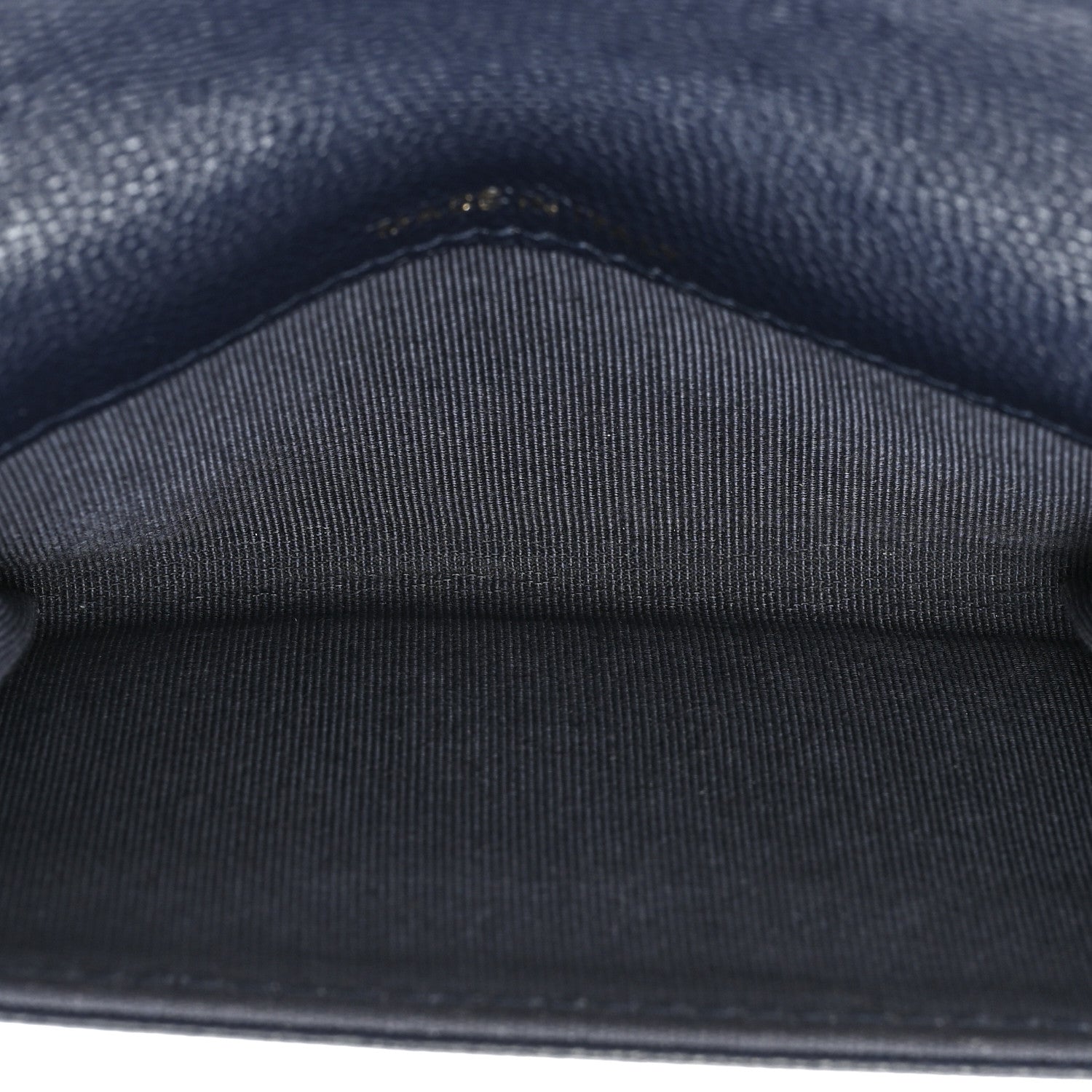 Chanel Caviar Quilted Flap Card Holder Wallet Navy 5 of 10