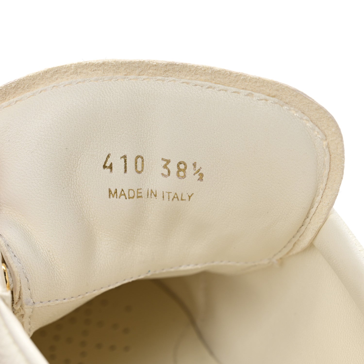 Prada Calfskin Metal Triangle Logo Womens Sneakers 38.5 Neutral 7 of 7