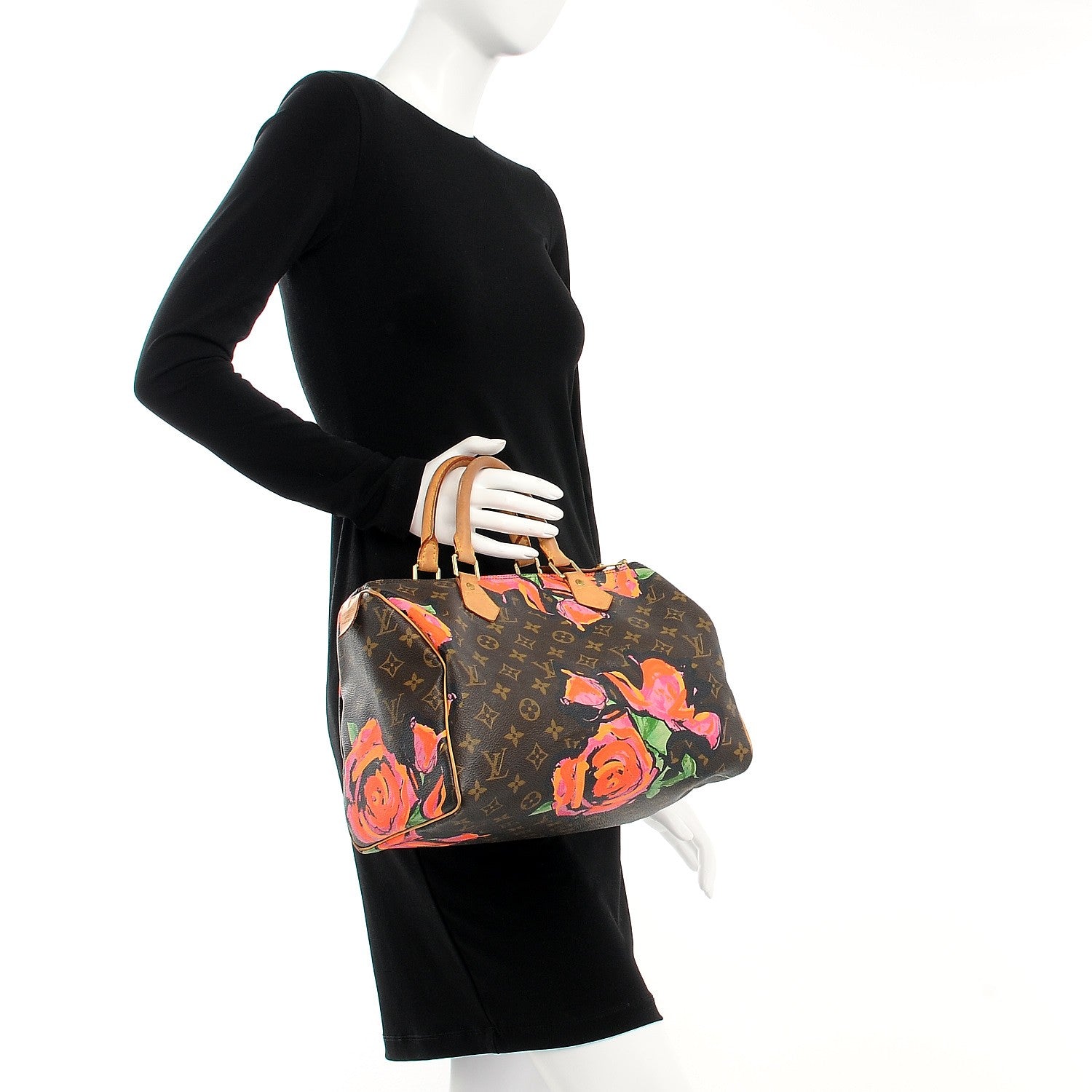 Louis Vuitton Monogram Roses Speedy 30 2 of 20