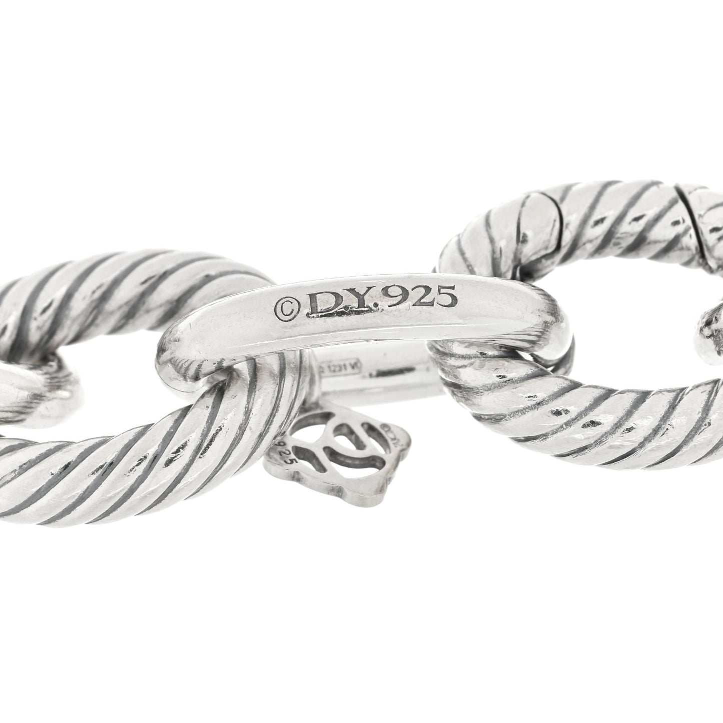 Sterling Silver 18K Yellow Gold 17mm Extra Large Oval Link Bracelet
