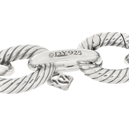 David Yurman Sterling Silver 18K Yellow Gold 17mm Extra Large Oval Link Bracelet 3 of 3