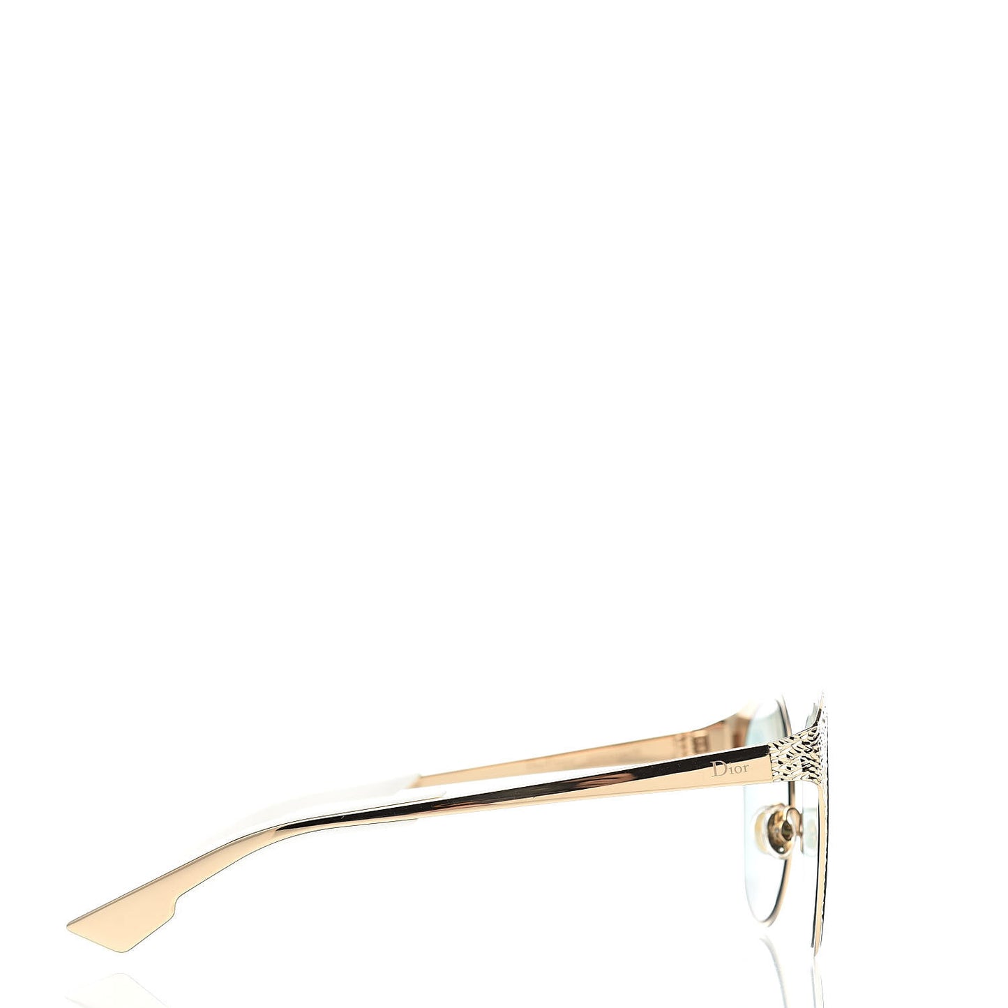 Metal Mirrored Unique Limited Edition Sunglasses Gold