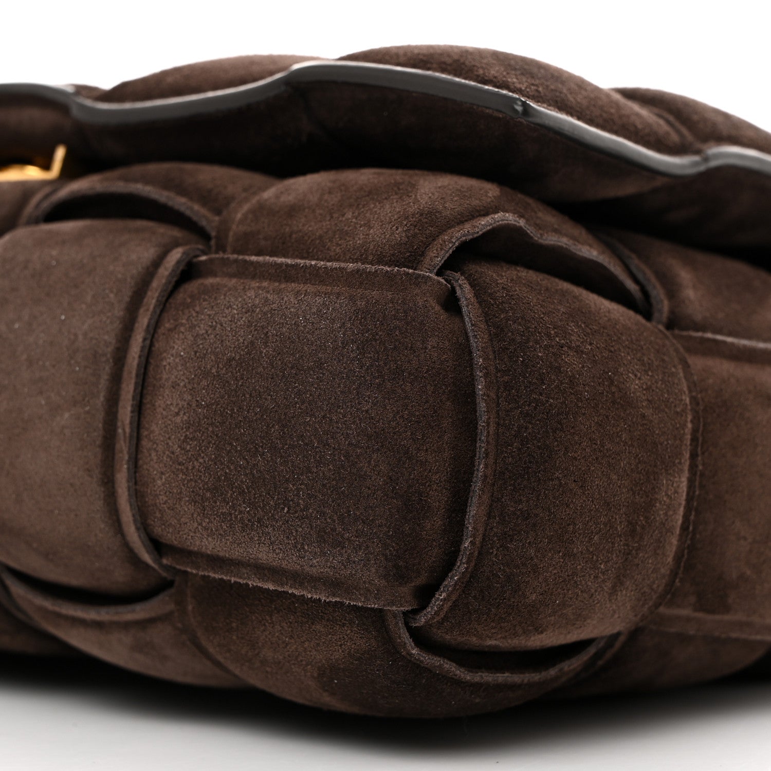 Bottega Veneta Suede Maxi Intrecciato Padded Chain Cassette Crossbody Bag Fondant 11 of 11