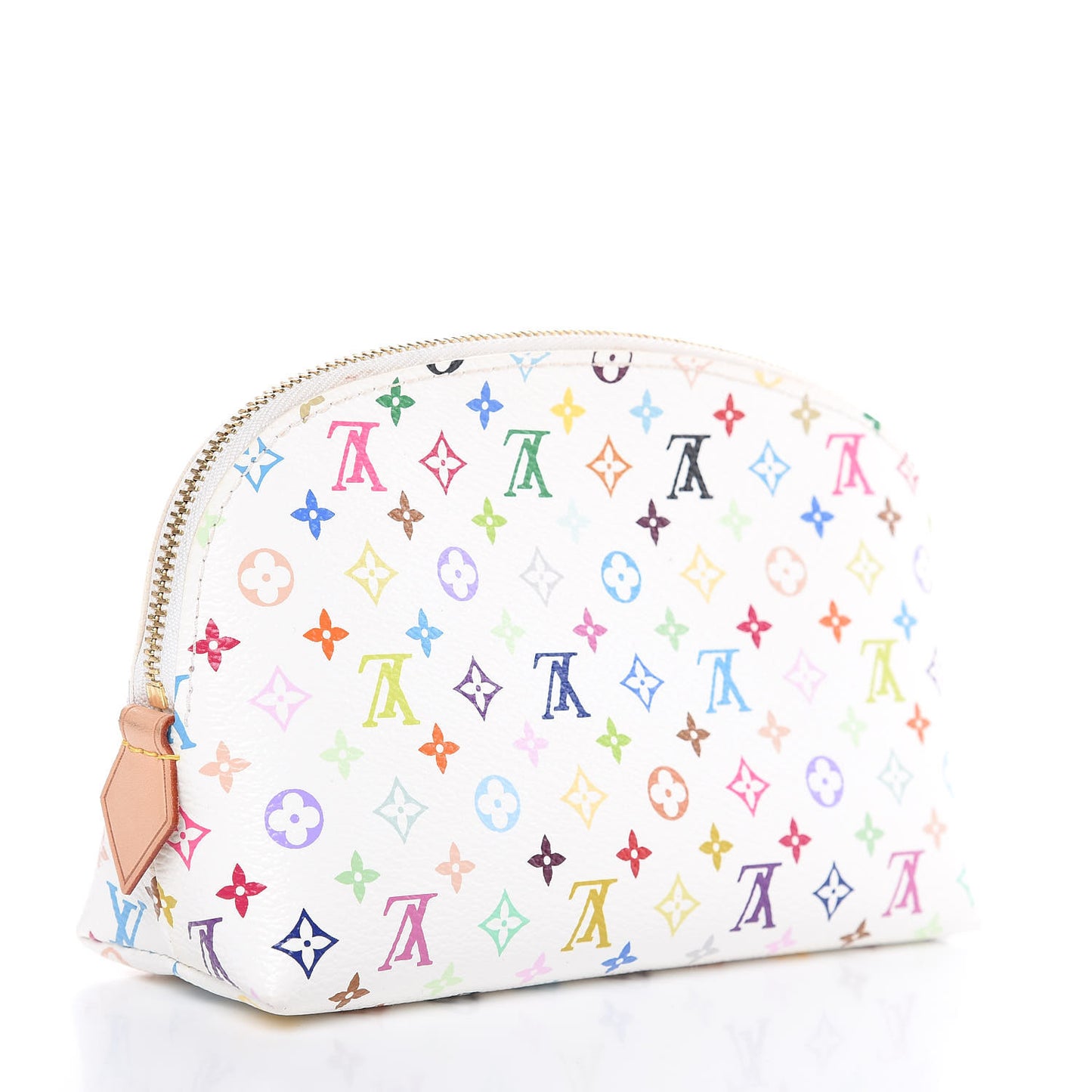 Monogram Multicolor Cosmetic Pouch White Litchi