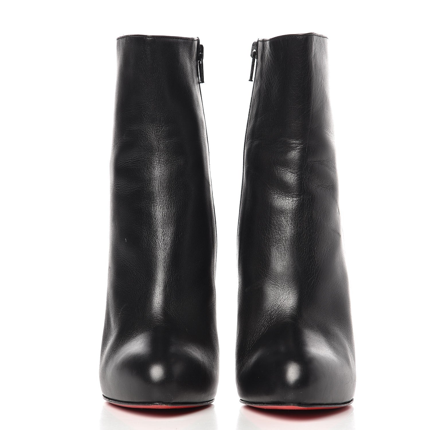 Christian Louboutin Kid Leather Ankle Boots Booties Heels 40 Black 4 of 12