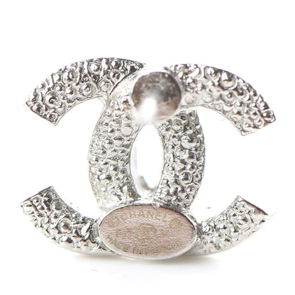 Chanel Crystal CC Earrings Silver 4 of 5