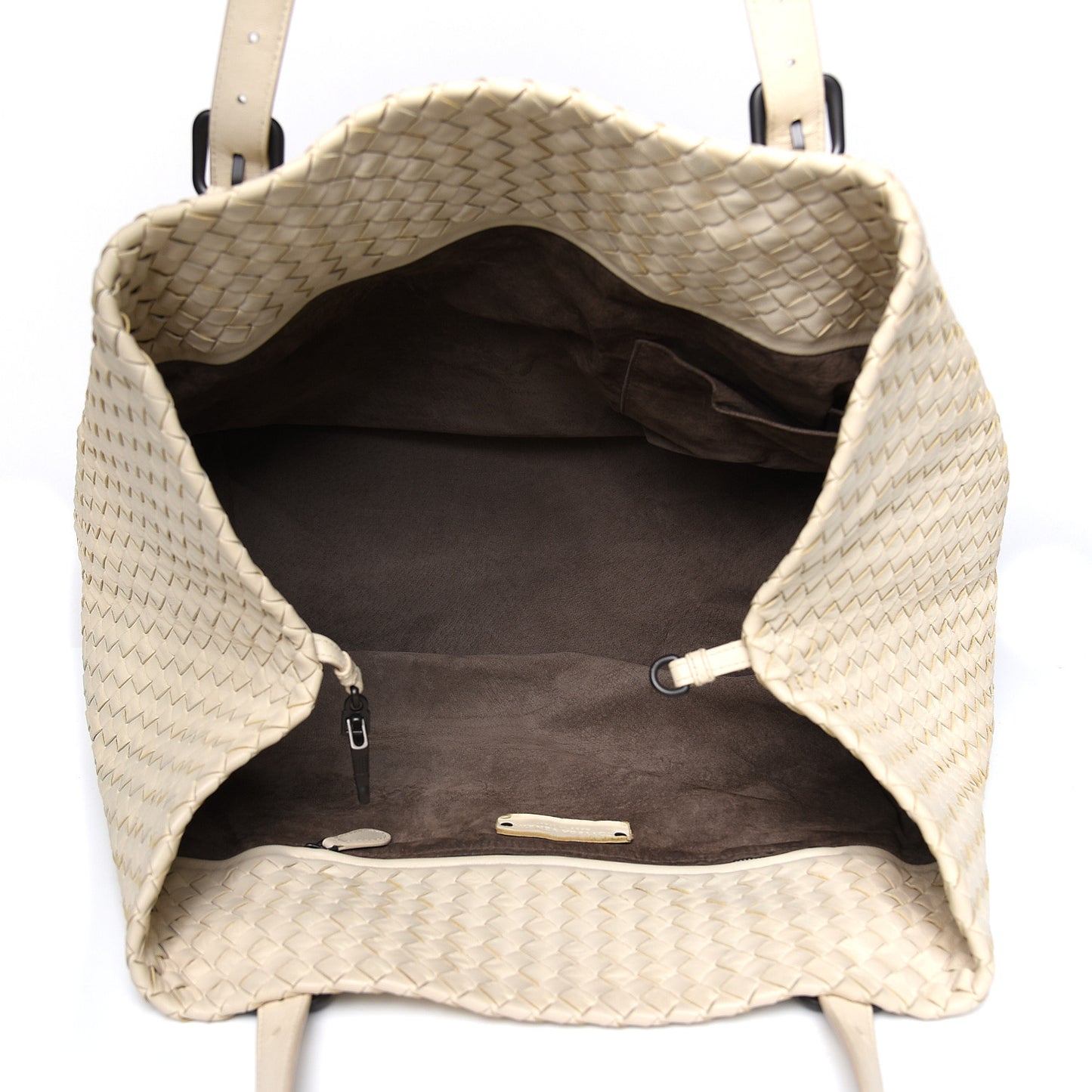 Nappa Intrecciato Large Cesta Tote White