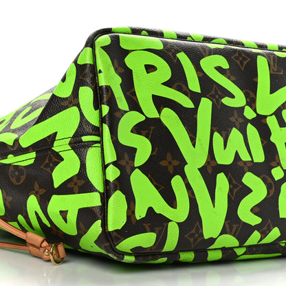 Louis Vuitton Monogram Graffiti Neverfull GM Green 8 of 9