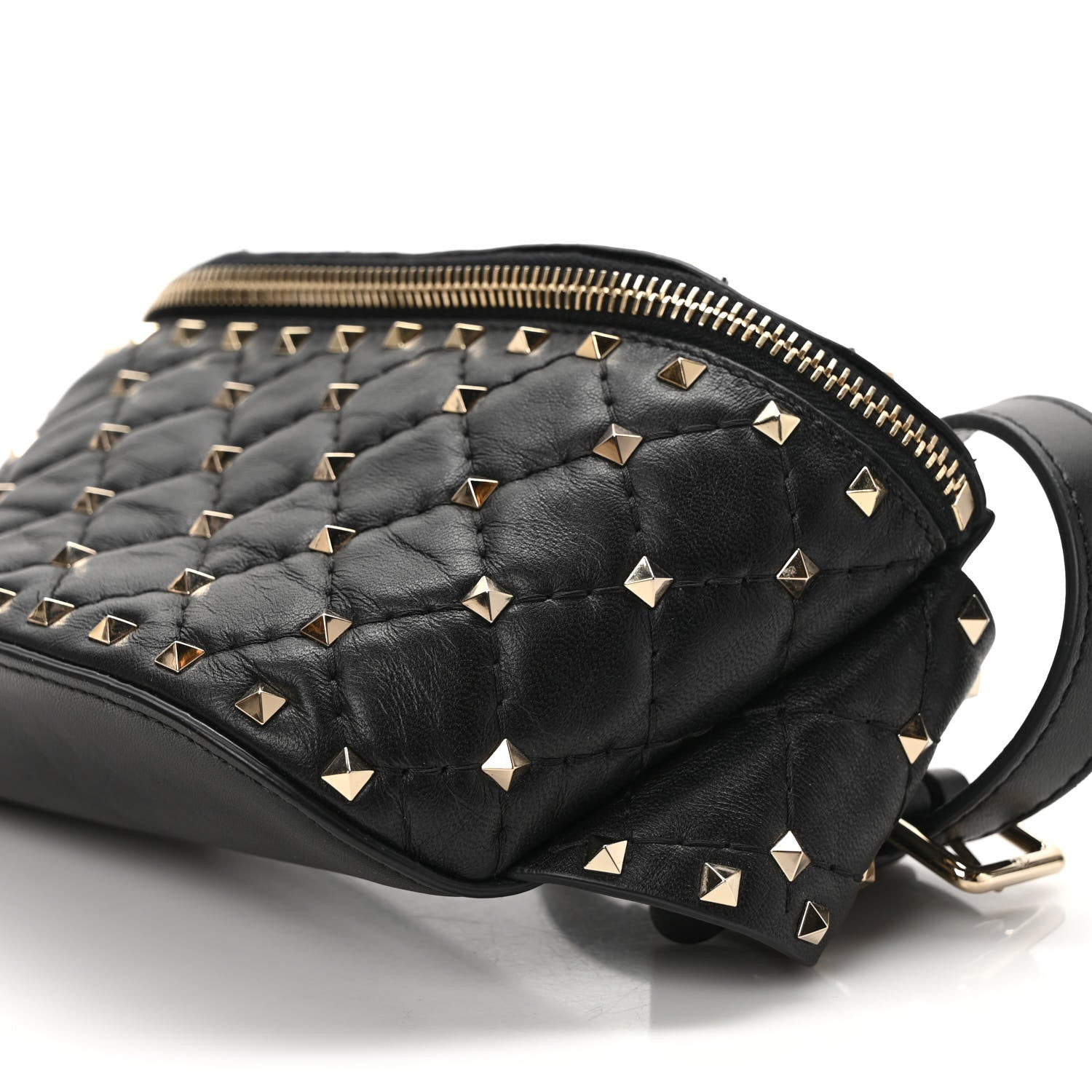 Valentino Garavani Nappa Rockstud Spike Belt Bag 85 Black 8 of 8