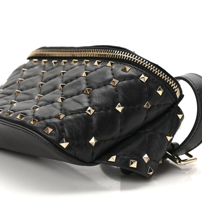 Valentino Garavani Nappa Rockstud Spike Belt Bag 85 Black 8 of 8