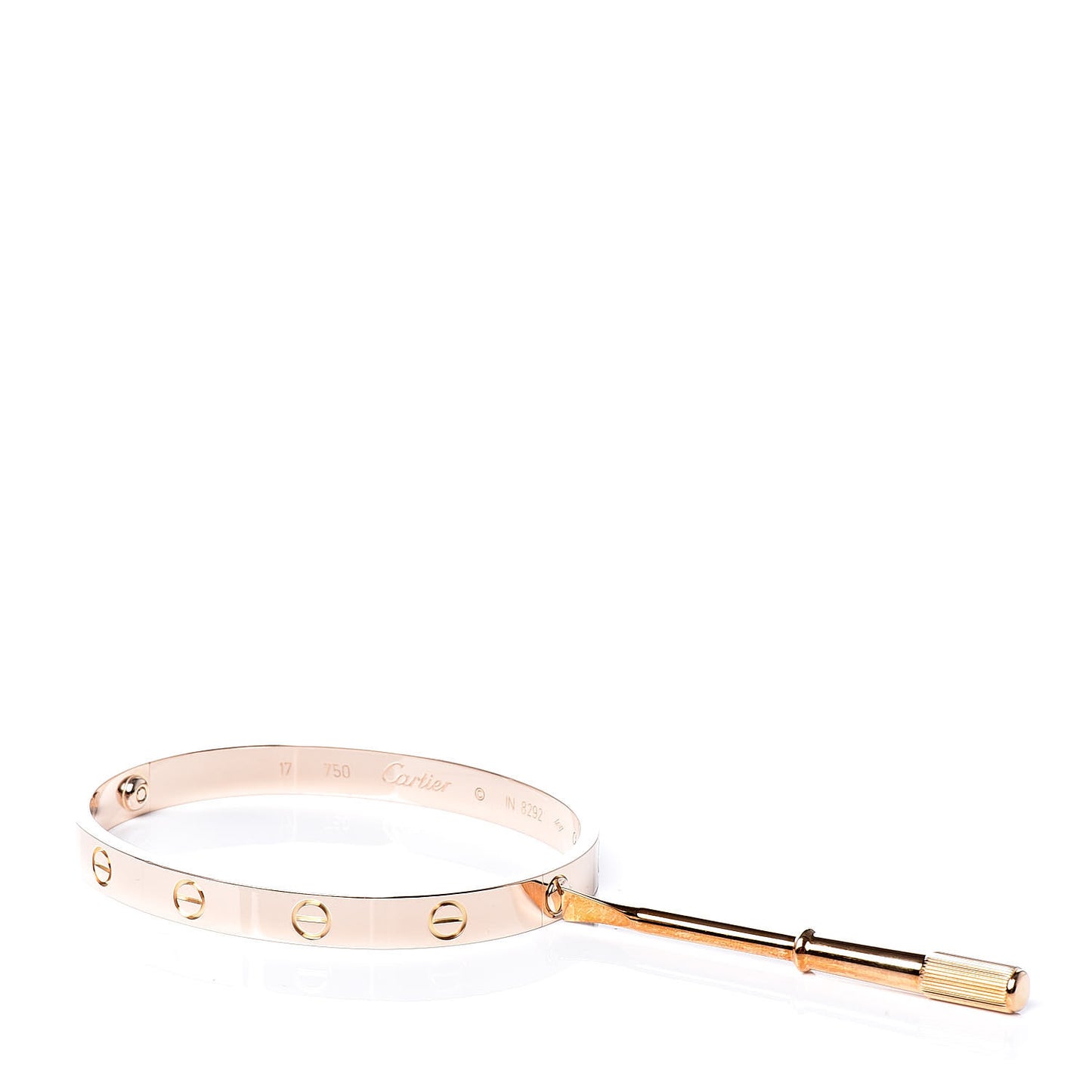 18K Pink Gold LOVE Bracelet 17