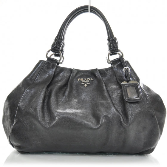 Leather Satchel Nero Black