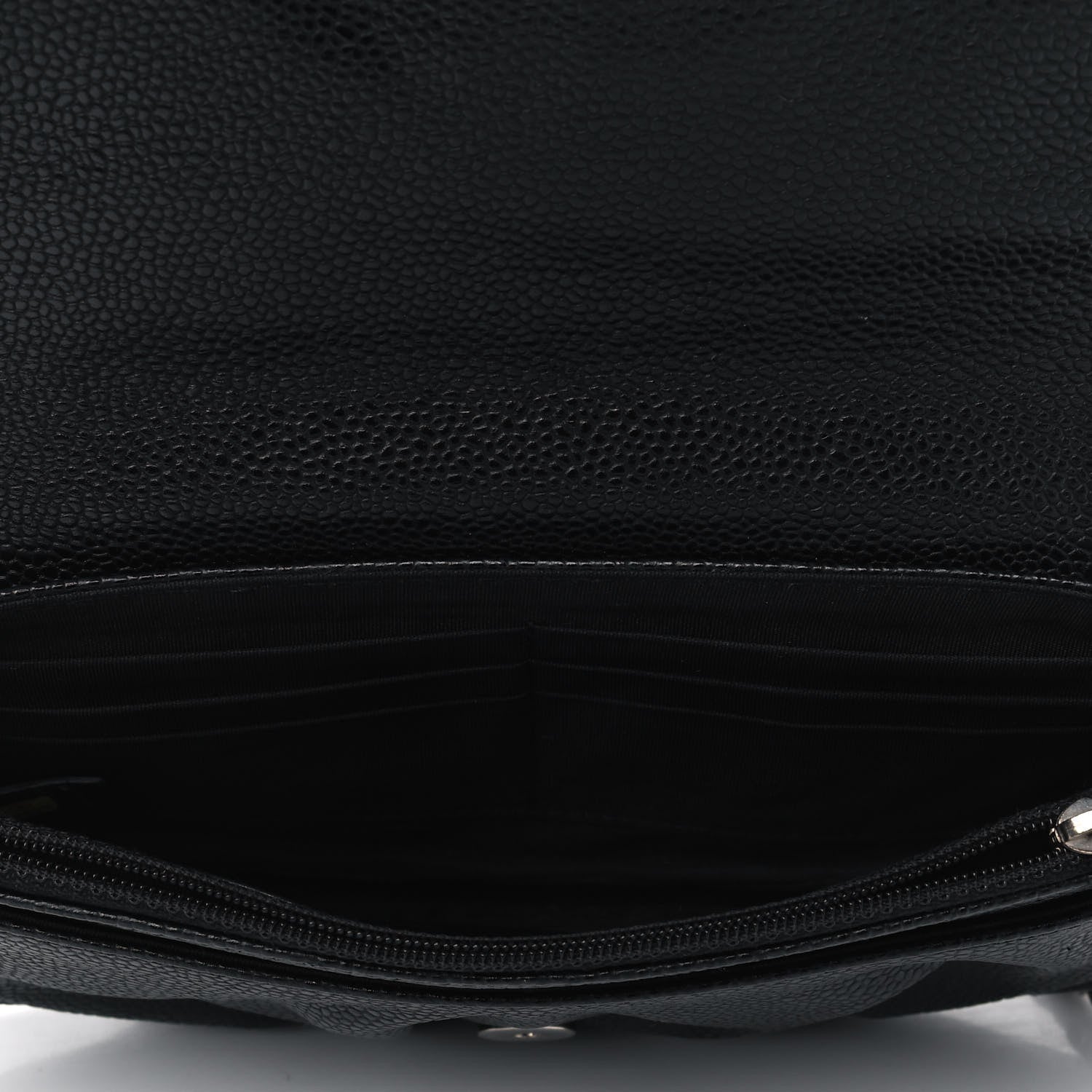 Chanel Caviar Half Moon Wallet On Chain WOC Black 4 of 7