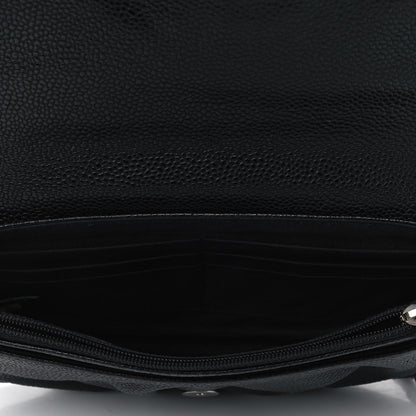Chanel Caviar Half Moon Wallet On Chain WOC Black 4 of 7