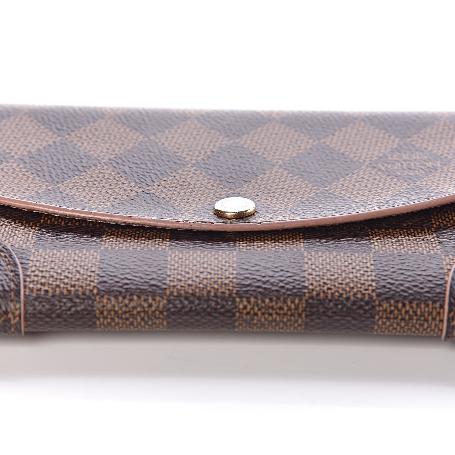 Louis Vuitton Damier Ebene Caissa Wallet Rose Ballerine 10 of 16