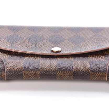 Louis Vuitton Damier Ebene Caissa Wallet Rose Ballerine 10 of 16