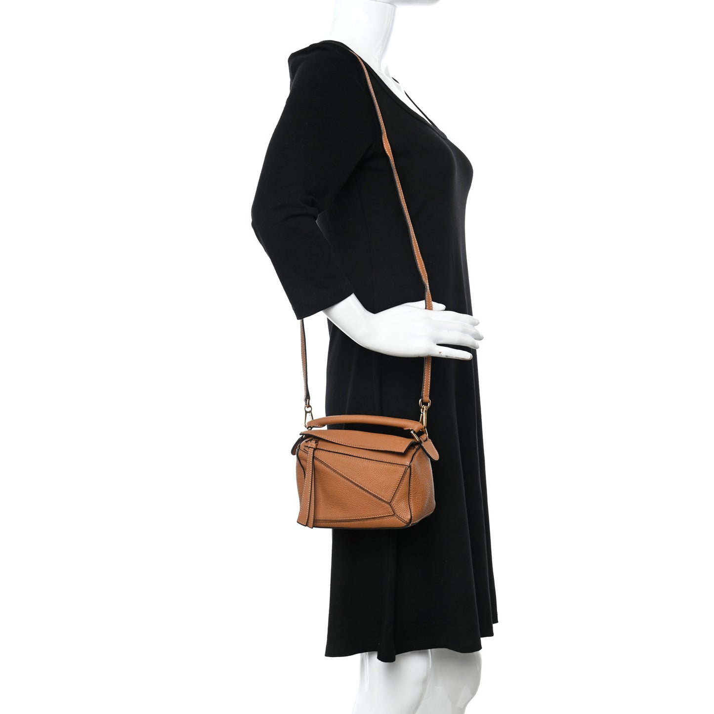 Calfskin Mini Puzzle Bag Tan