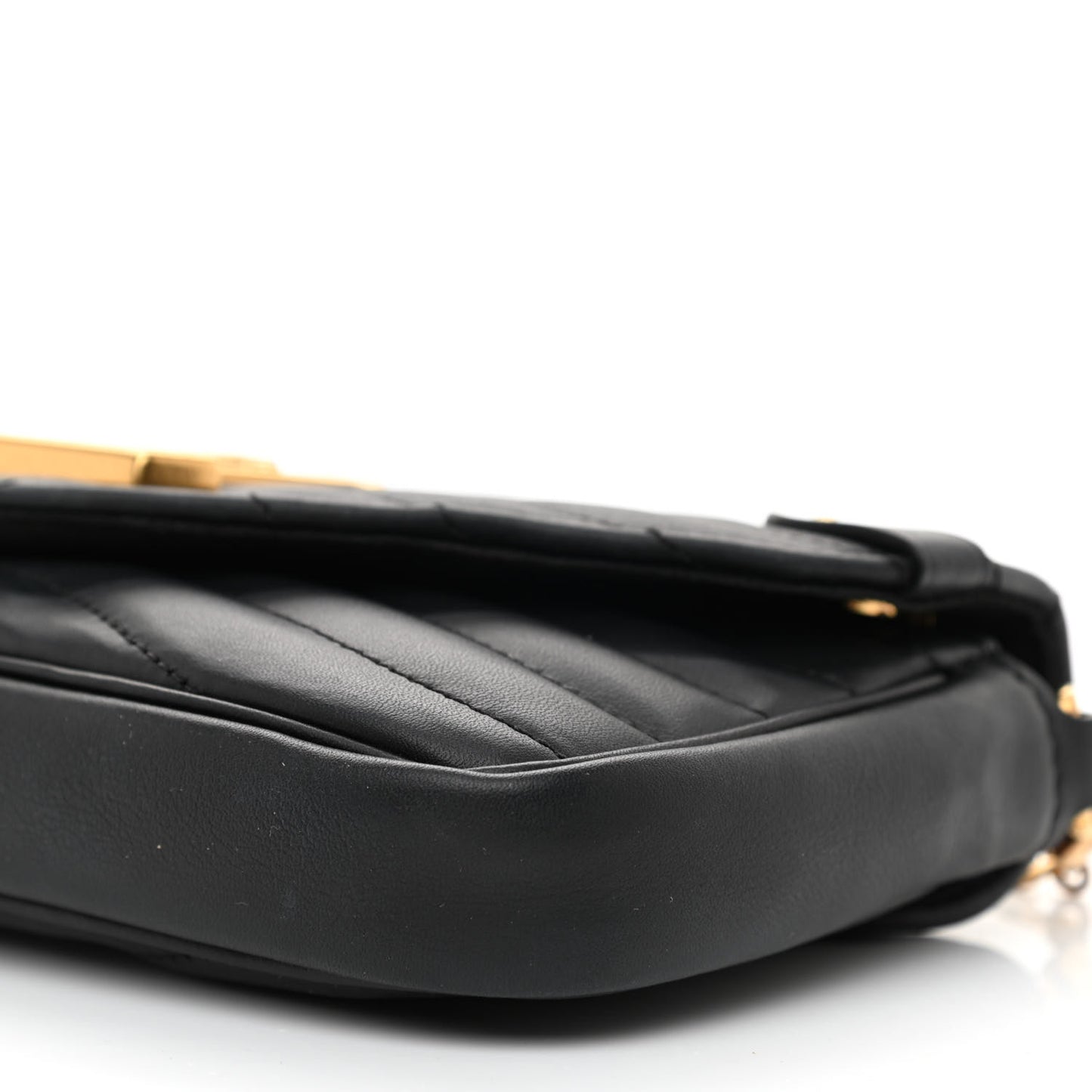 Calfskin New Wave Chain Pochette Black