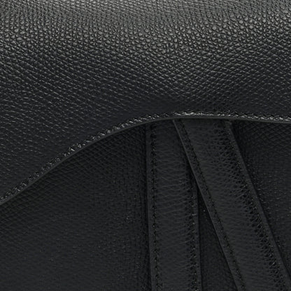 Christian Dior Grained Calfskin Mini Saddle Bag Black 7 of 9