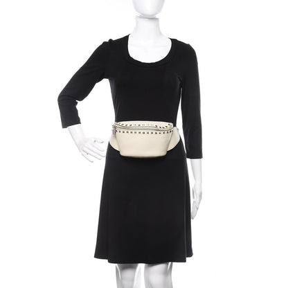 Valentino Garavani Grained Calfskin Rockstud Belt Bag Light Ivory 2 of 10