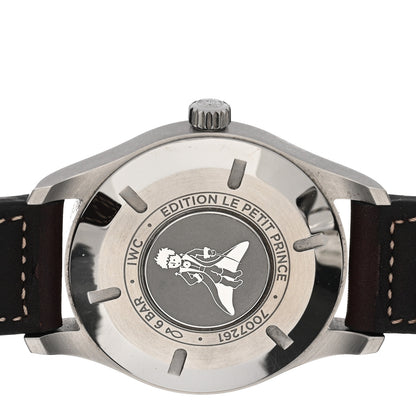 IWC Stainless Steel Calfskin 40mm Pilot Mark XVIII Edition Le Petit Prince Automatic Watch Blue IW327010 4 of 4