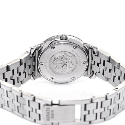 Hermes Stainless Steel 26mm Clipper Roman Quartz Watch 4 of 6
