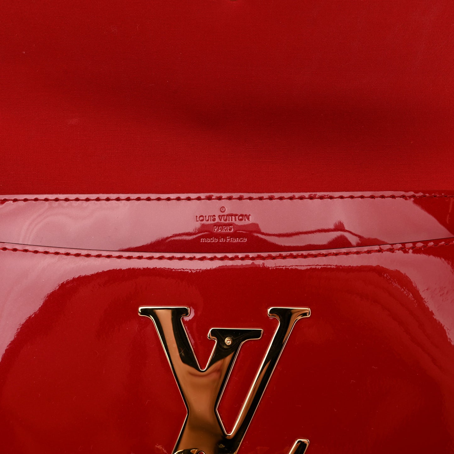 Patent Louise Clutch Cherry