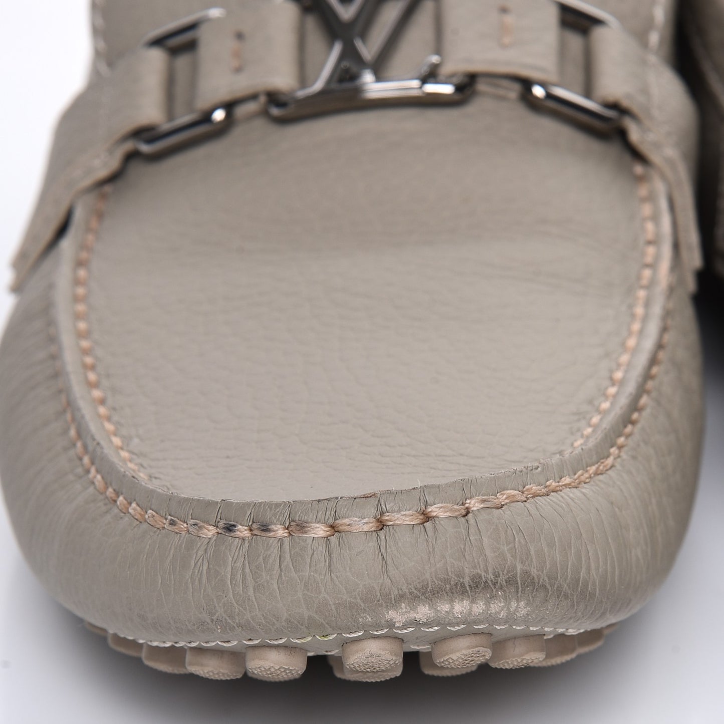 Mens Calfskin Hockenheim Moccasin Loafers 11 Beige