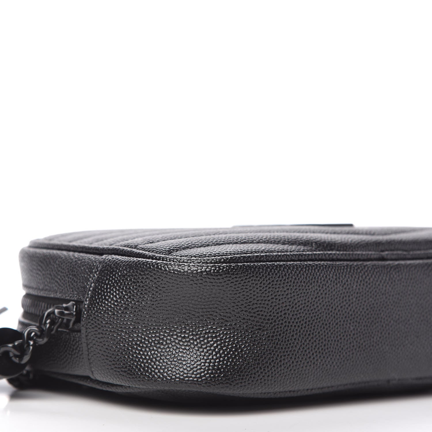 Saint Laurent Grain De Poudre Matelasse Monogram Mini Lou Camera Bag Black 6 of 10