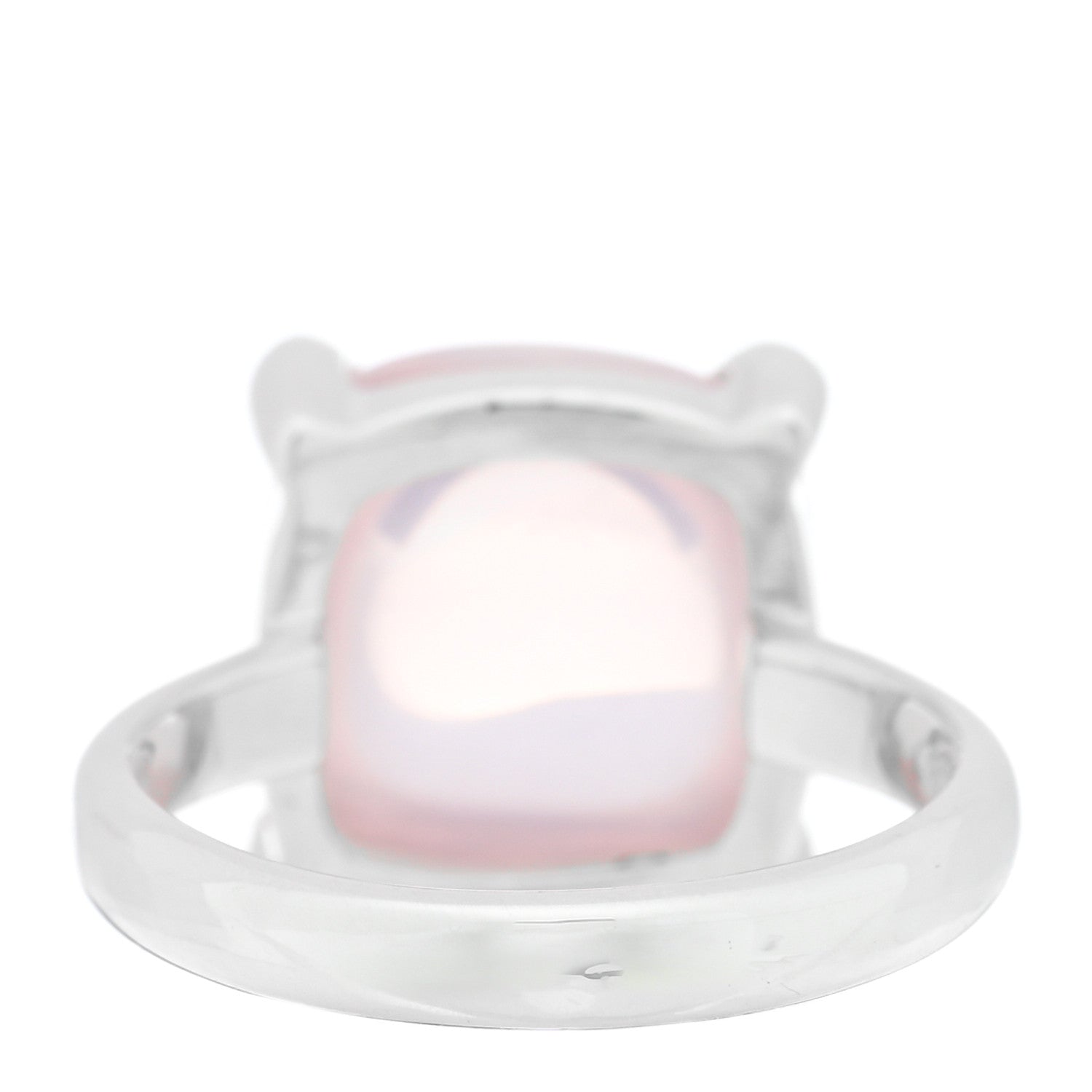 Tiffany Sterling Silver Rose Quartz 12mm Paloma's Sugar Stacks Ring 51 5.75 3 of 4