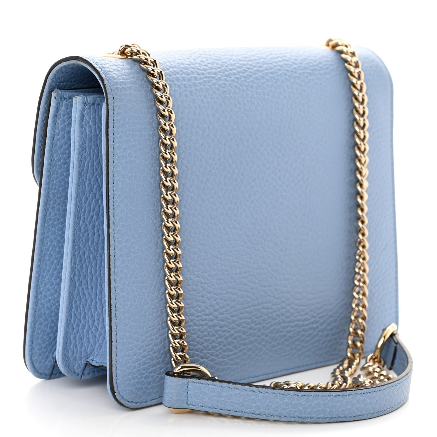 GUCCI グッチ グラム リザードスキン ブルー スパンコール バッグ Gucci Dollar Calfskin Small Interlocking G Shoulder Bag Mineral