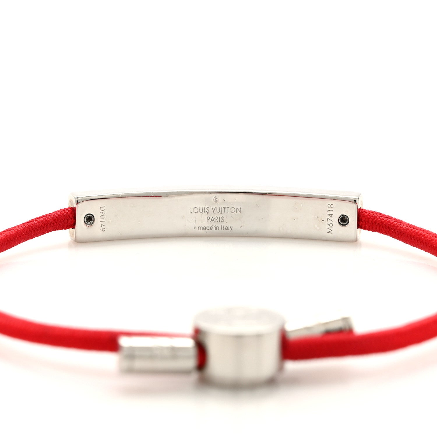 Louis Vuitton Nylon LV Space Bracelet Rouge 4 of 5