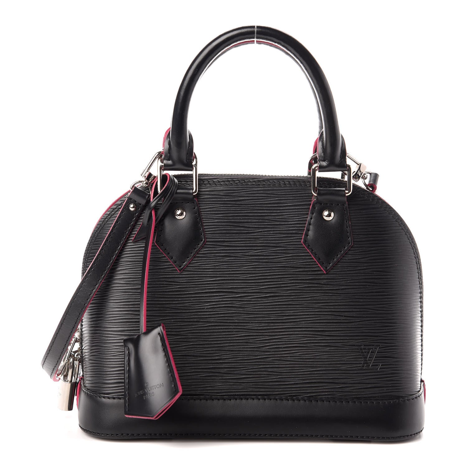 Louis Vuitton Epi Alma BB Black Hot Pink 1 of 9