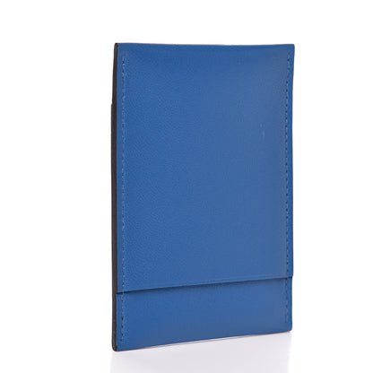 Hermes Silkiss Lambskin MC2 Gama Card Holder Bleu Zellige 3 of 6