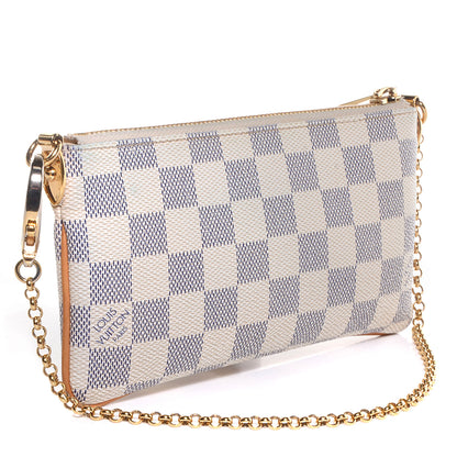 Louis Vuitton Damier Azur Pochette Milla MM 3 of 8