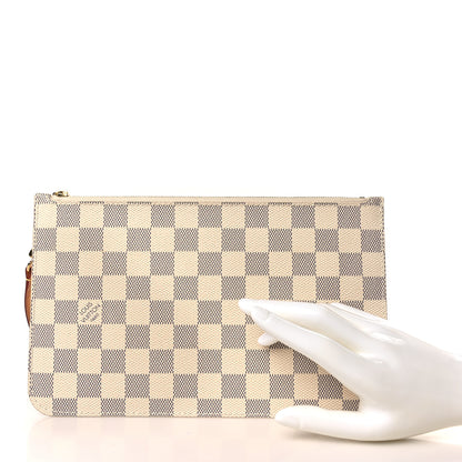 Louis Vuitton Damier Azur Neverfull MM GM Pochette 2 of 6