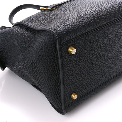 Celine Bullhide Calfskin Medium Ring Bag Black 8 of 13