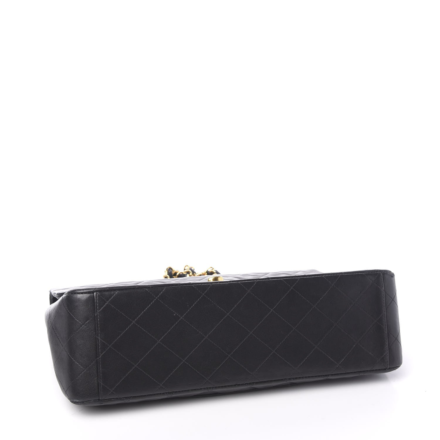 Chanel Lambskin Quilted XL Jumbo Single Flap Black 3 of 10