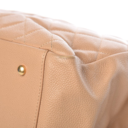 Chanel Caviar Quilted Grand Timeless Tote GTT Beige 12 of 21