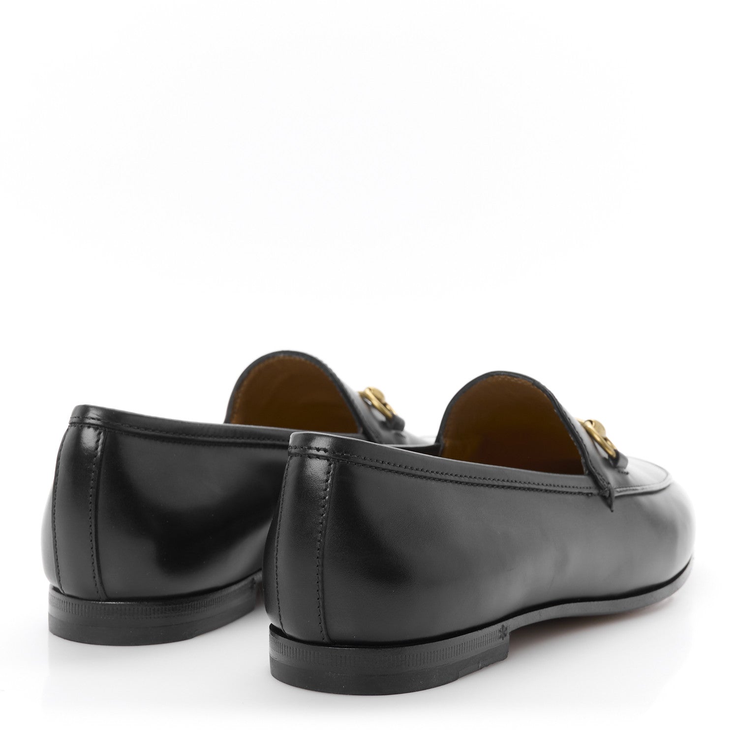 Gucci Calfskin Womens Jordaan Loafers 36.5 Black 5 of 10